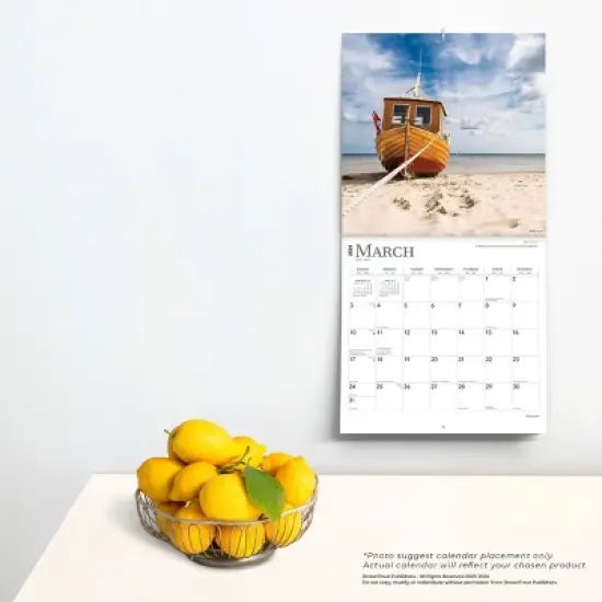 Browntrout 2024 Wall Calendar 12"x12" Beaches image {3}