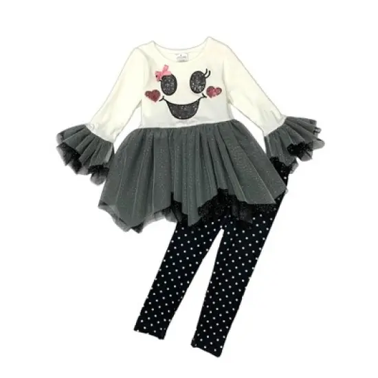 Girls It's A Boo Thing Tutu Tunic & Legging Set - Mia Belle Girls image {2}