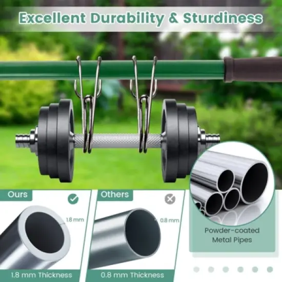 WELLFOR 36" Metal Ergonomic Lawn Leveling Hand Rake image {5}