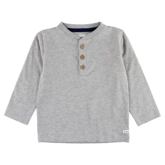 RuggedButts Toddler Boys Knit Long Sleeve Henley Tee image {5}