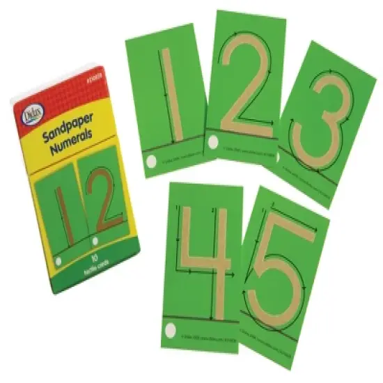 Didax Tactile Sandpaper Numbers Cards image {1}