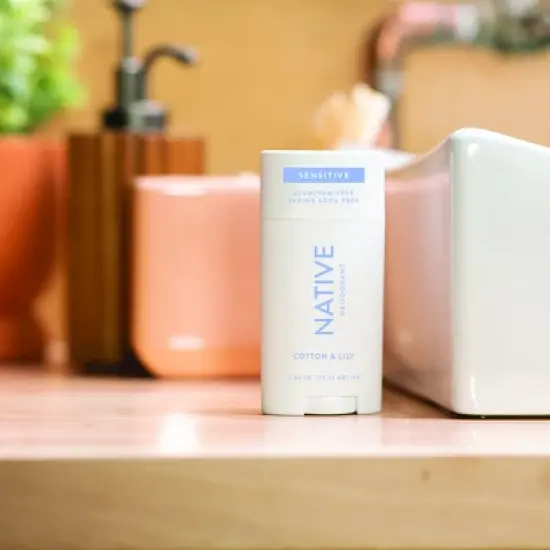 Native Sensitive Deodorant for Women - Cotton & Lily - 2.65oz image {3}