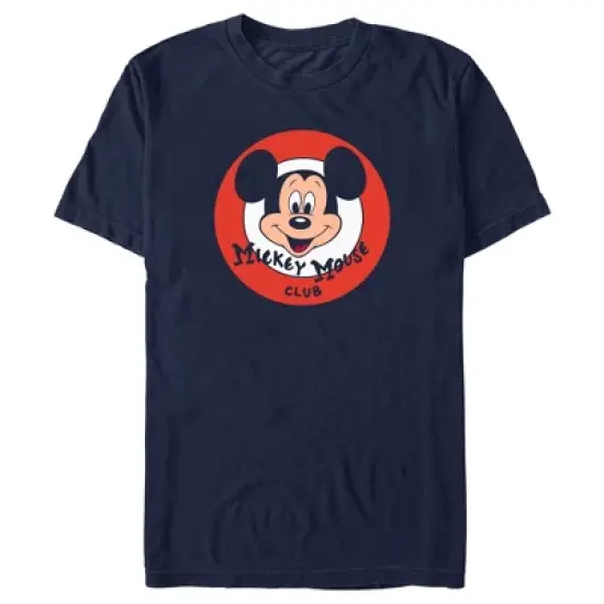 Men's Disney Mickey Mouse Club Mickey Face Logo T-Shirt image {4}