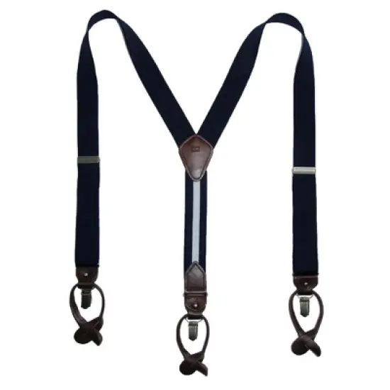Tommy Hilfiger Men's Elastic Convertible Button & Clip End Suspenders image {2}