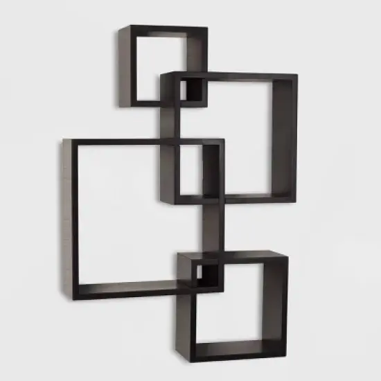 
25.5" x 17.75" Intersecting Cube Wall Shelf - Danya B. image {6}