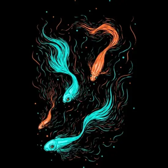 Men's Design By Humans Neon Float By StevenToang Tank Top image {1}