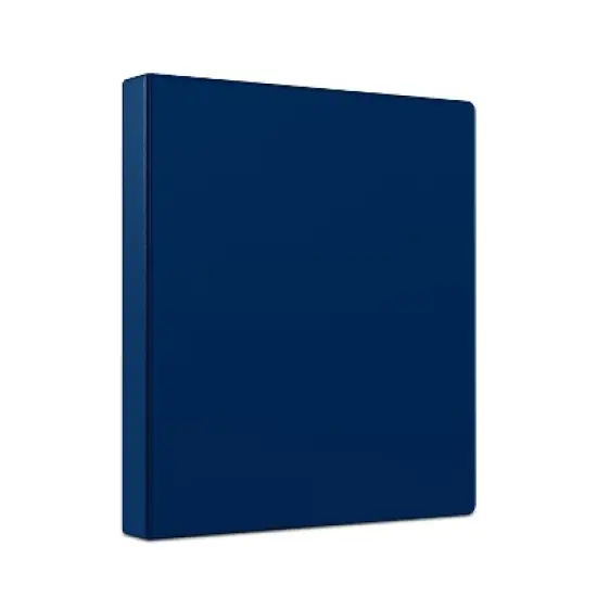 Staples Simply 1-Inch Round 3-Ring Non-View Binder Navy (26646) 1337691 image {7}