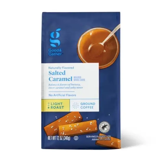 Naturally Flavored Salted Caramel Light Roast Ground Coffee - 12oz - Good & Gather&trade; image {4}