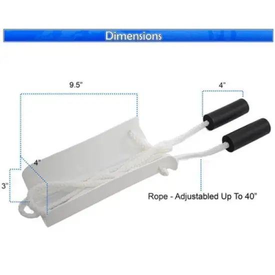 5 Star Super Deals 2 Sock Slider Aid Shoe Horn with Foam Handles and Adjustable 40" Cords - Easy On and Off Stocking Slider Assist Tool  Mobility Aid image {3}