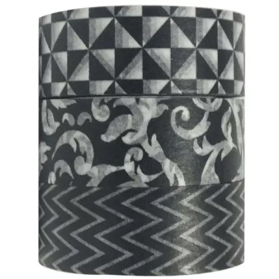 Wrapables Formal Event Japanese Washi Masking Tape (Set of 3) image {1}