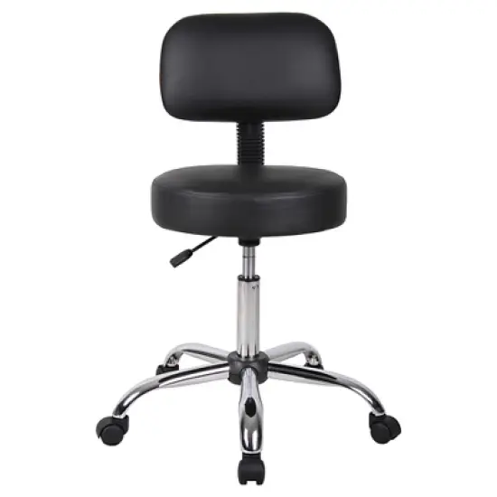 Medical Stool with Back Cushion - Boss Office Products image {2}