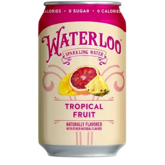 Waterloo Tropical Fruit Sparkling Water - 8pk/12 fl oz Cans image {1}