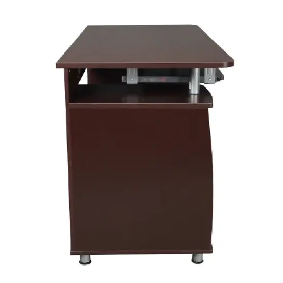 Complete Workstation Computer Desk with Storage Brown - Techni Mobili image {3}