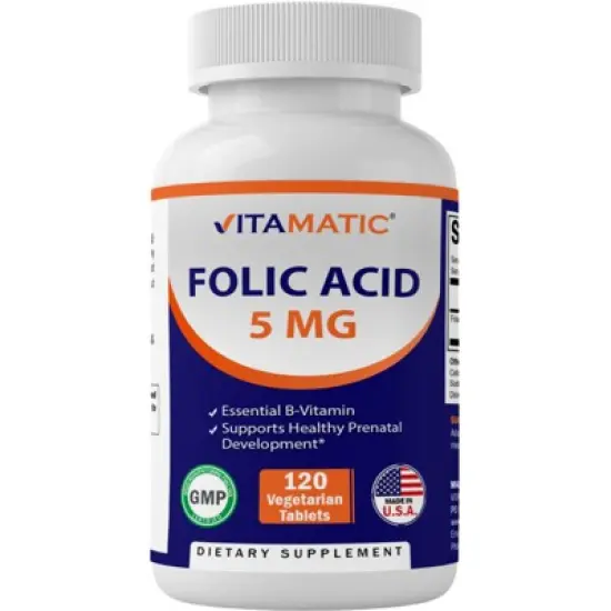 Folic Acid 5mg - 120 Tablets image {6}