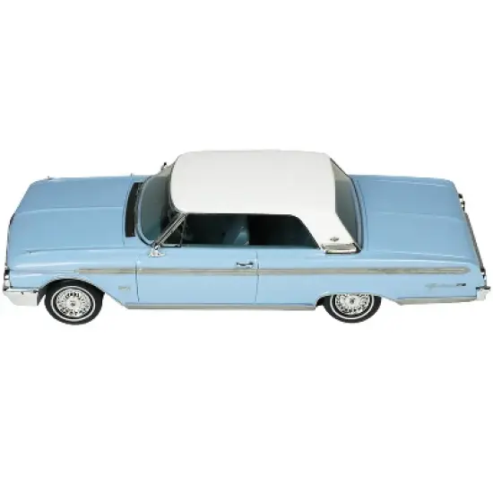 1962 Ford Galaxie Skymist Blue with White Top and Blue Interior Limited Edition to 210 pcs 1/43 Model Car by Goldvarg Collection image {2}
