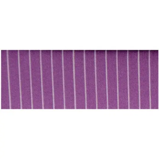 TheDapperTie - Men's Cotton Pin Stripes Flat Pre Folded Pocket Square on Card image {1}