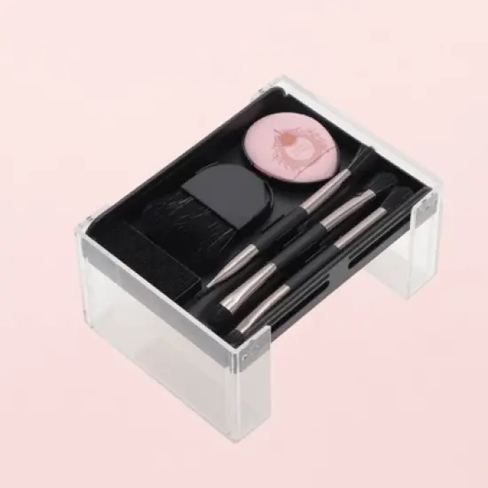 Unique Bargains Portable Makeup Brush Set 5 Pcs image {1}