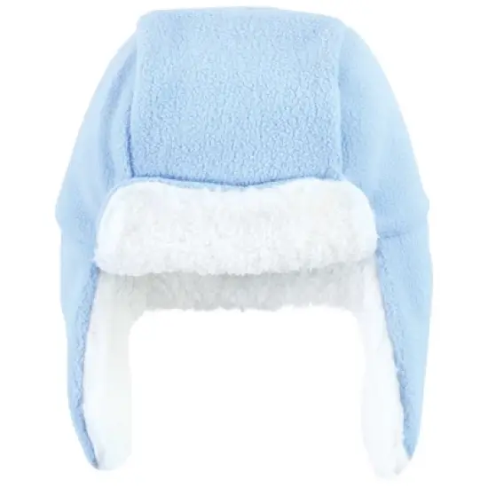 Hudson Baby Unisex Baby Trapper Hat, Mitten and Bootie Set, Blue Elephant image {2}