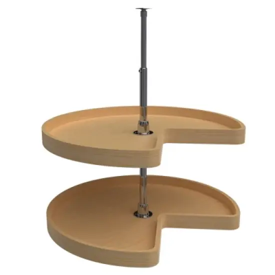 Rev-A-Shelf Wood Cabinet 2-Shelf Kidney Shaped Lazy Susan image {8}