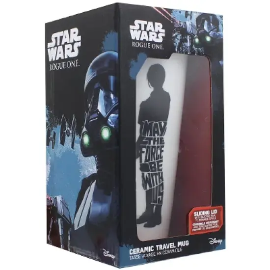 Seven20 Star Wars Jyn Erso "May The Force Be With Us" 12oz Ceramic Travel Mug image {2}