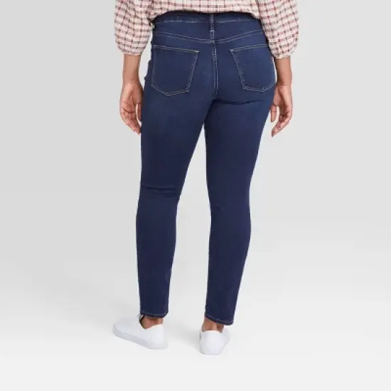 Women's Mid-Rise Skinny Jeans - Universal Thread&trade; Blue image {6}