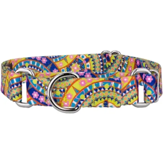 Country Brook Petz Yellow Boho Mandala Martingale Dog Collar image {9}
