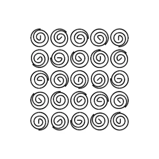 JAM Paper Colored Circular Paper Clips Round Paperclips Black 2 Packs of 50 2187133B image {3}