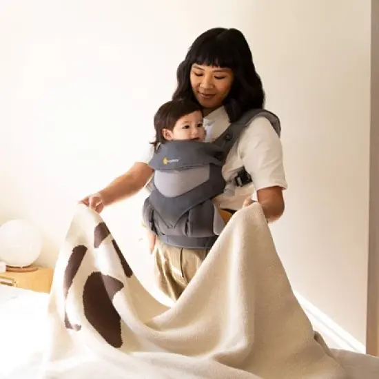 Ergobaby 360 Cool Air Breathable Mesh All Position Baby Carrier with Lumbar Support - Carbon Gray 12-45lb image {3}