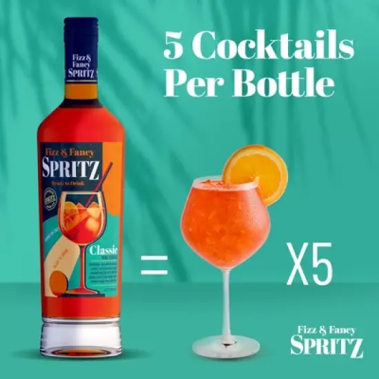 Fizz & Fancy Spritz Classico Ready To Serve Cocktail - 750ml Bottle image {3}
