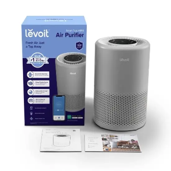 Levoit Core 200s Smart True HEPA Air Purifier Gray image {5}