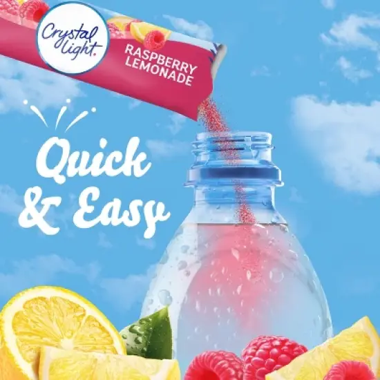 Crystal Light Raspberry Lemonade Drink Mix - 10pk/0.08oz image {2}