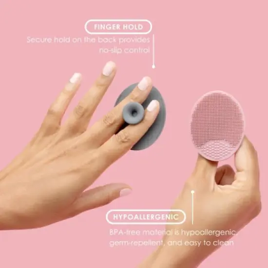 JAPONESQUE Facial Cleansing Silicone Scrubber Tool - 2ct image {4}