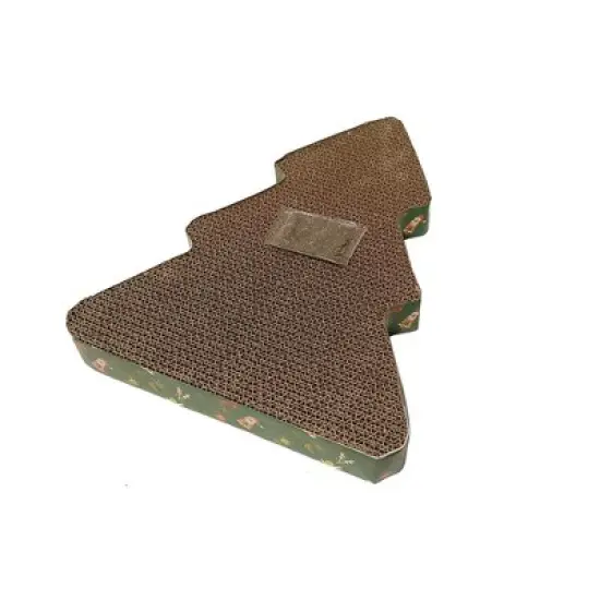 Midlee Christmas Tree Shaped Cat Scratcher image {3}
