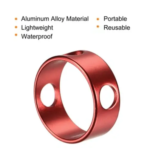 Unique Bargains Rings Rope Tensioner Aluminum Tent Rope Adjuster for Outdoor Camping Canopy Travel image {3}