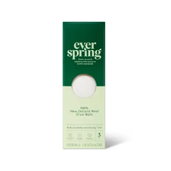 100% New Zealand Wool Dryer Balls - 3ct - Everspring&trade; image {3}