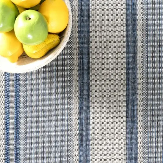 nuLOOM Piper Nautical Striped Indoor and Outdoor Patio Area Rug image {5}