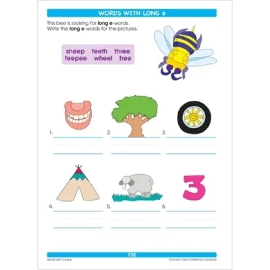 School Zone Big Spelling 1-3 Workbook - (Paperback) image {4}