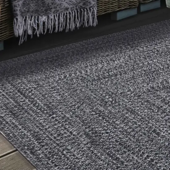 Braided Reversible Two-Tone Indoor Outdoor Runner or Area Rug by Blue Nile Mills image {3}