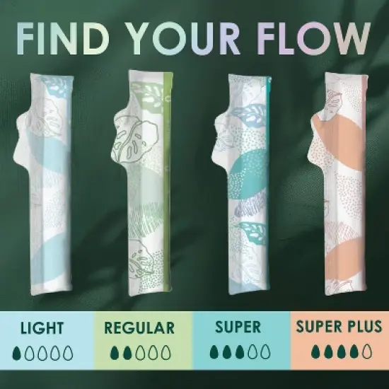 L . Organic Cotton Full Size Tampons - Regular - 30ct image {2}