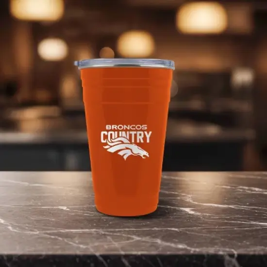 NFL Denver Broncos 22oz Rally Cry Tailgater Tumbler image {2}