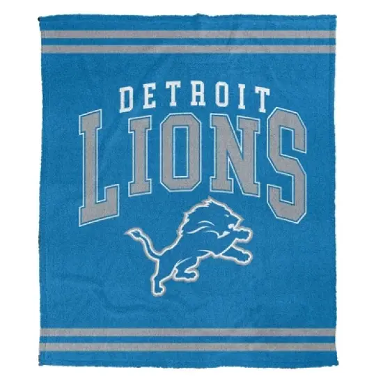 NFL Detroit Lions Vintage Arch Cozy Knit Throw Blanket image {1}