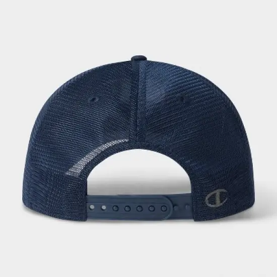 Champion Adult Logan Twill Trucker Hat - Navy image {1}