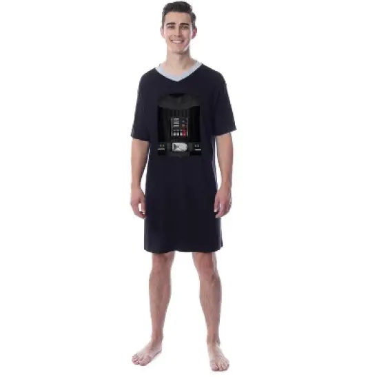 Star Wars Mens' Film Darth Vader Character Costume Sleep Pajama Dress image {2}