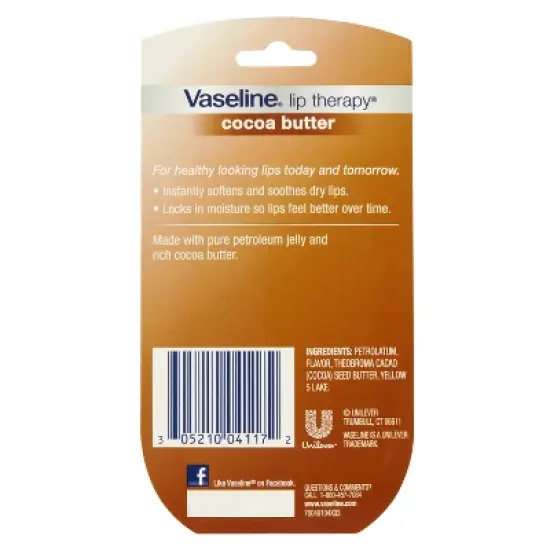 Vaseline Lip Therapy Cocoa Butter Twin Pack - 2ct/0.5oz image {1}