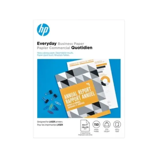 HP Everyday Business Paper, Glossy, 32 lb, 8.5 x 11 in. (216 x 279 mm), 150 sheets 4WN08A image {3}