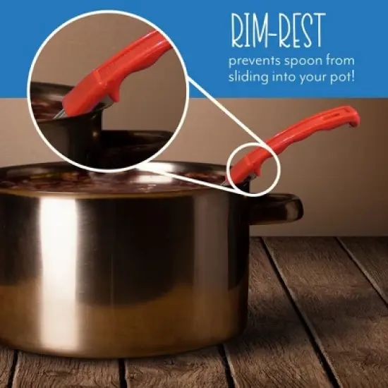 Darware Portion Control Serving Spoons, 6pc Set; 1/4 Cup, 1/2 Cup, 3/4 Cup & 1 Cup Slotted and Spoodle image {5}