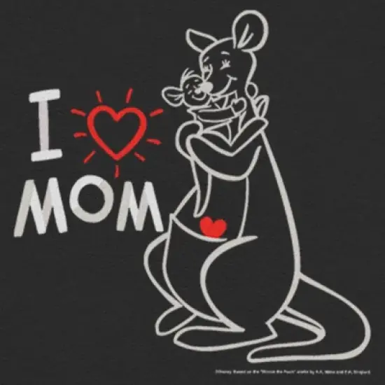 Infant's Winnie the Pooh Kanga and Roo I Love Mom Onesie image {1}