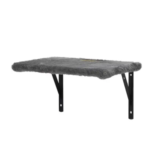 5 Pcs Multi-Level Wall-Mounted Indoor Cat Tree Furniture with Scratching Board, Condo, Perches, Bridge for Indoor Cats, Gray image {3}