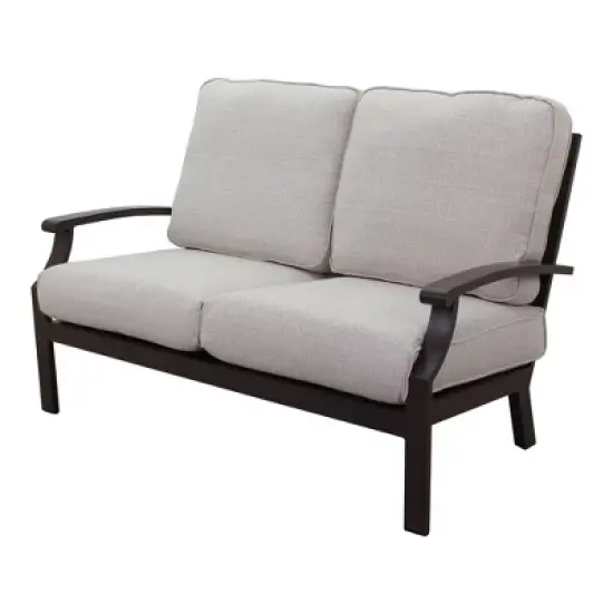 Courtyard Casual Madison 4 pc Loveseat Seating Group  Includes:  One Loveseat, Two Club Chairs and One Coffee Table image {4}