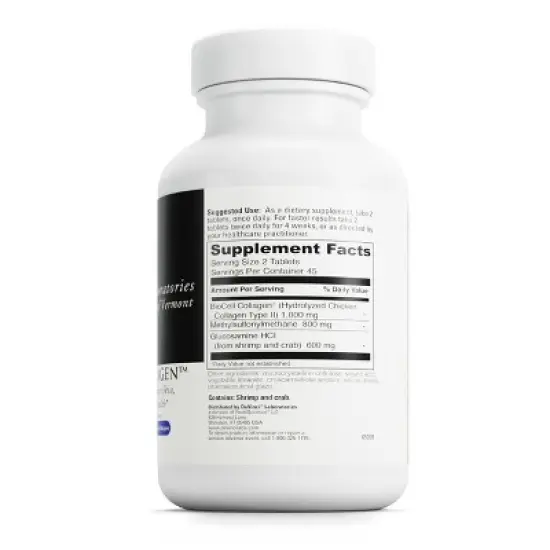 Davinci Labs Nature's Collagen - Joint Support Supplement for Skin Elasticity, Joint Health and Connective Tissue Health* - Gluten-Free - 90 Tablets image {1}